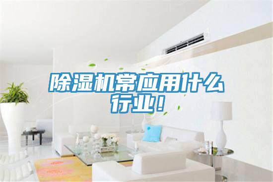 除濕機常應用什么行業(yè)！