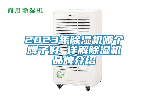 2023年除濕機(jī)哪個牌子好 詳解除濕機(jī)品牌介紹