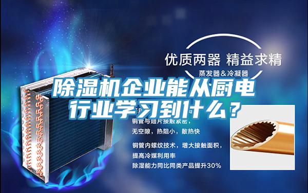 除濕機企業(yè)能從廚電行業(yè)學習到什么？