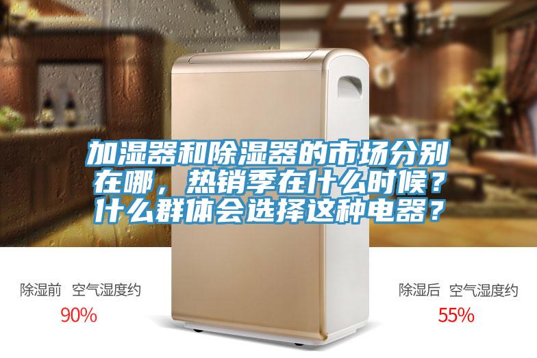 加濕器和除濕器的市場分別在哪，熱銷季在什么時候？什么群體會選擇這種電器？