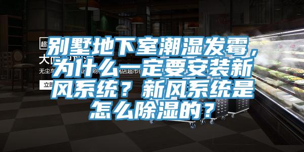 別墅地下室潮濕發(fā)霉，為什么一定要安裝新風(fēng)系統(tǒng)？新風(fēng)系統(tǒng)是怎么除濕的？