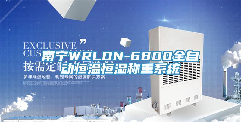 南寧WRLDN-6800全自動恒溫恒濕稱重系統(tǒng)