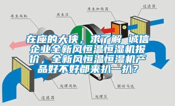 在座的大俠，求了解 誠(chéng)信企業(yè)全新風(fēng)恒溫恒濕機(jī)報(bào)價(jià)，全新風(fēng)恒溫恒濕機(jī)產(chǎn)品好不好都來(lái)扒一扒？