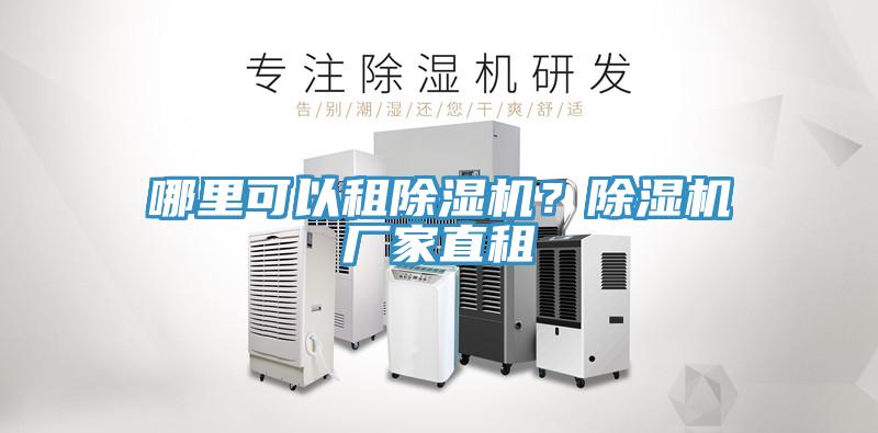 哪里可以租除濕機？除濕機廠家直租