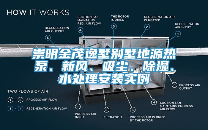 崇明金茂逸墅別墅地源熱泵、新風(fēng)、吸塵、除濕、水處理安裝實(shí)例