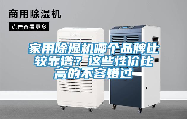 家用除濕機哪個品牌比較靠譜？這些性價比高的不容錯過