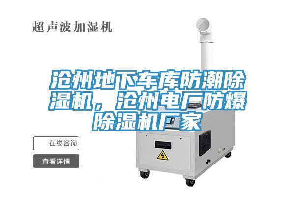 滄州地下車庫防潮除濕機，滄州電廠防爆除濕機廠家