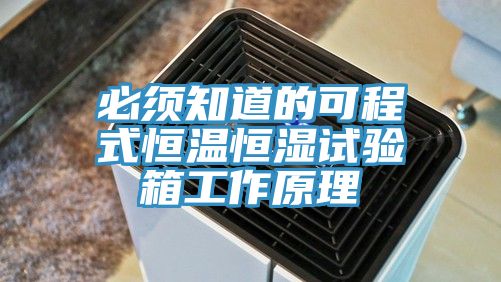 必須知道的可程式恒溫恒濕試驗(yàn)箱工作原理