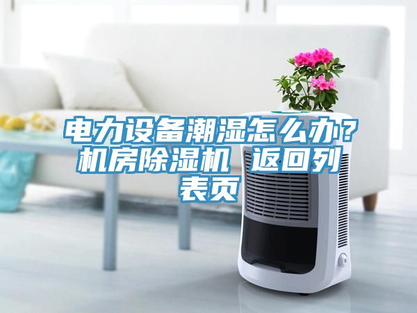 電力設(shè)備潮濕怎么辦？機房除濕機 返回列表頁