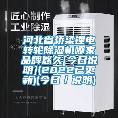 河北省橋梁鋰電轉(zhuǎn)輪除濕機(jī)哪家品牌悠久[今日說(shuō)明](2022已更新)(今日／說(shuō)明)