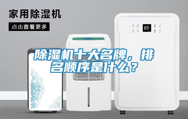 除濕機十大名牌，排名順序是什么？