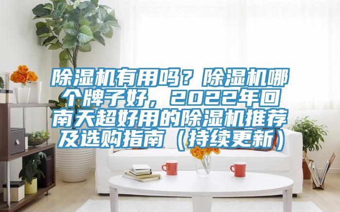 除濕機有用嗎？除濕機哪個牌子好，2022年回南天超好用的除濕機推薦及選購指南（持續(xù)更新）