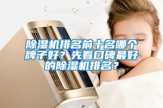 除濕機排名前十名哪個牌子好？先看口碑最好的除濕機排名？